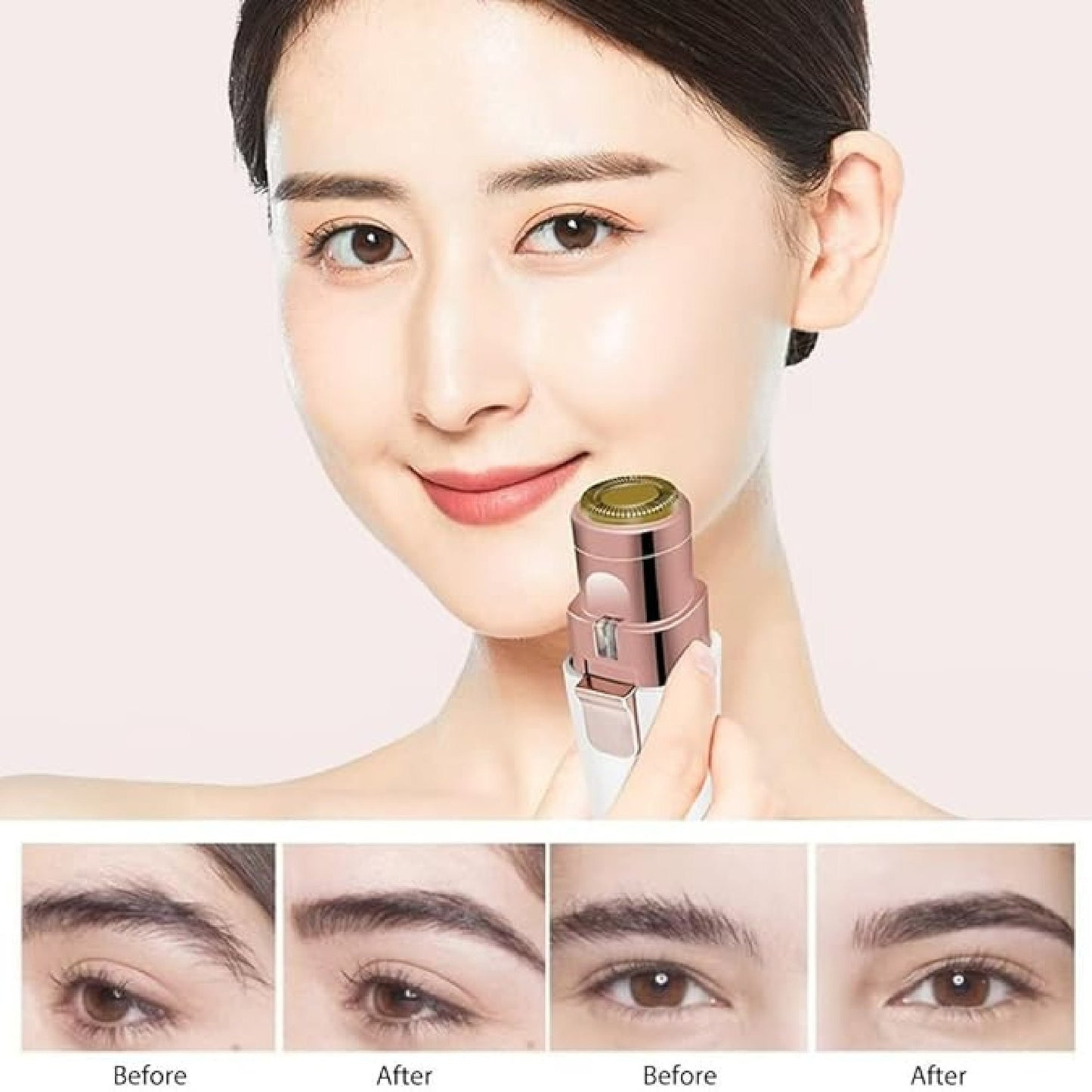 DEPILADORA DE VELLO FACIAL PORTÁTIL 2 EN 1