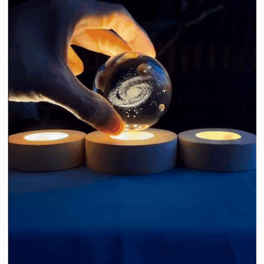 lampara esfera de cristal