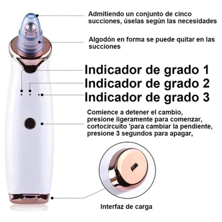 MÁQUINA DE SUCCIÓN PUNTOS NEGROS