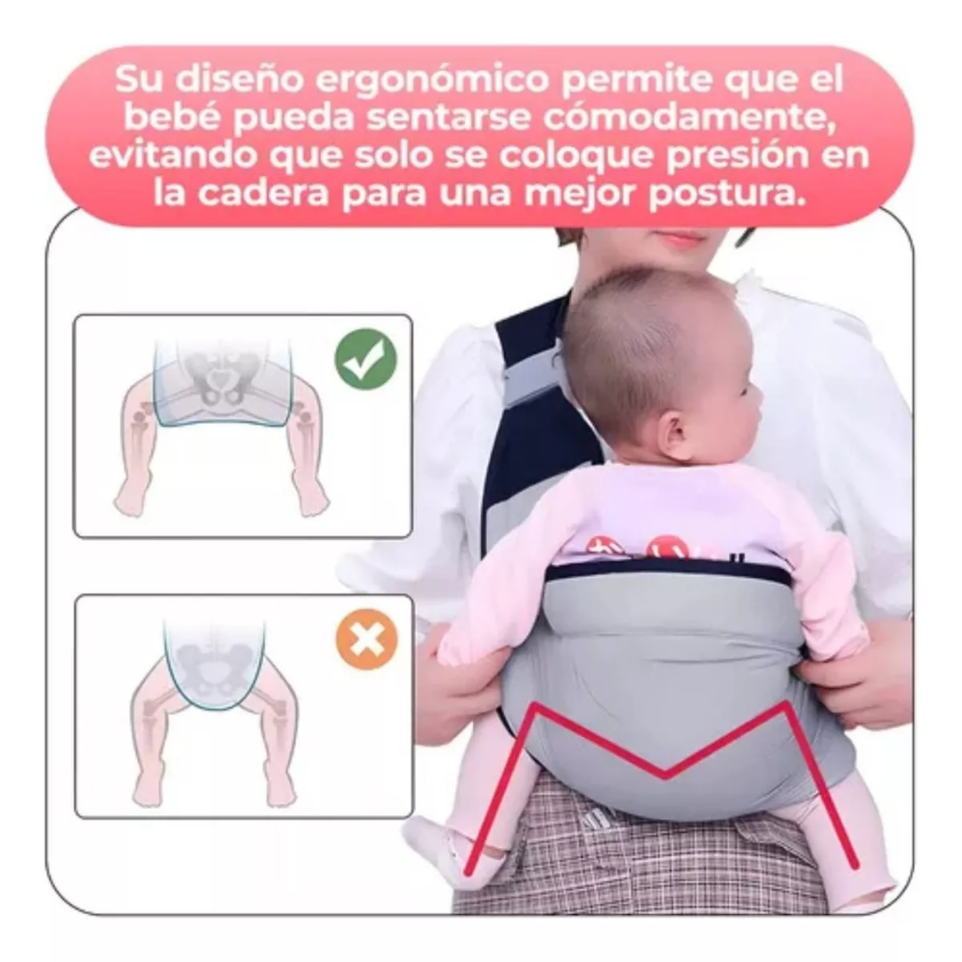 PORTABEBÉS AJUSTABLE ERGONÓMICO