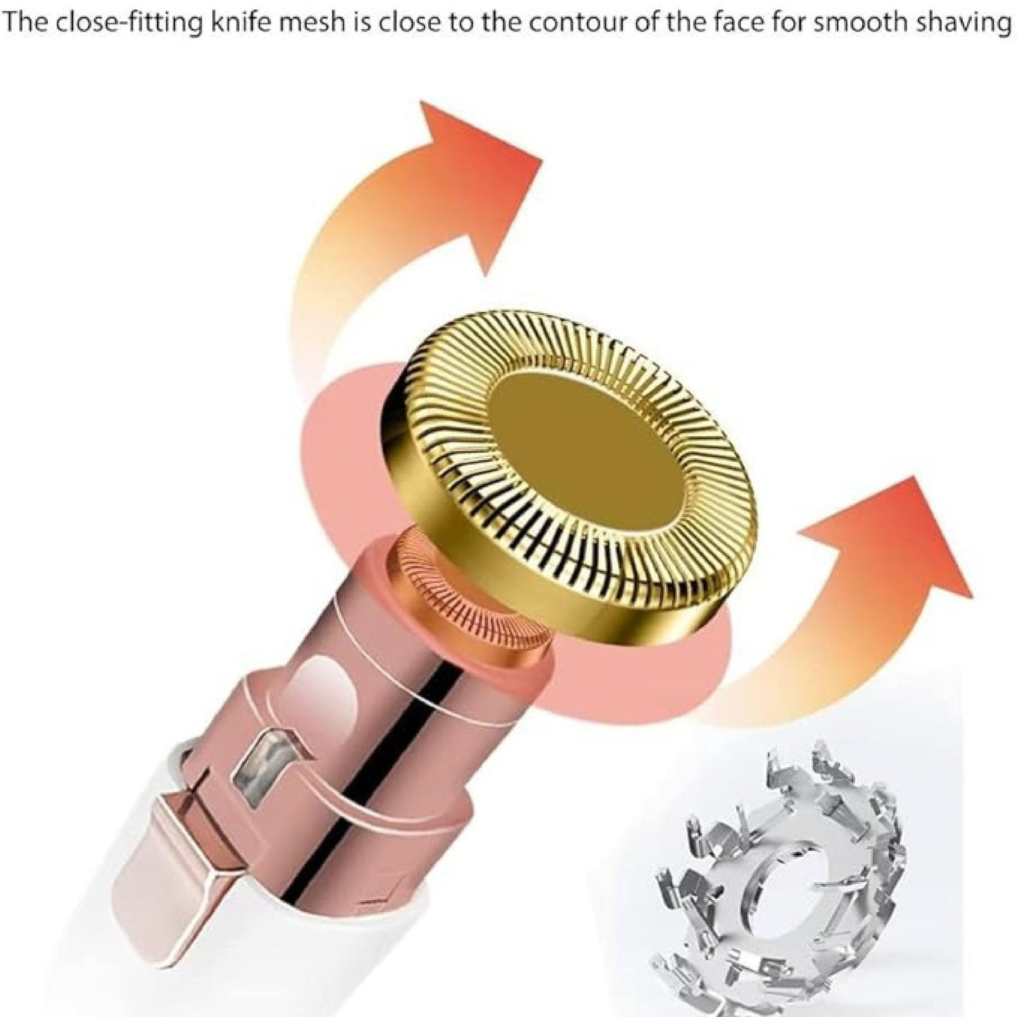 DEPILADORA DE VELLO FACIAL PORTÁTIL 2 EN 1