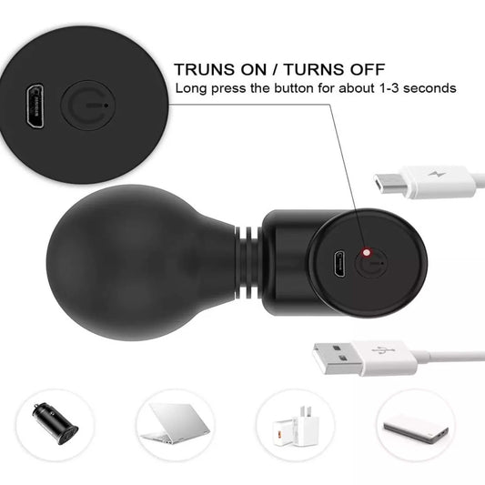 PISTOLA MINI DE MASAJE CORPORAL RECARGABLE